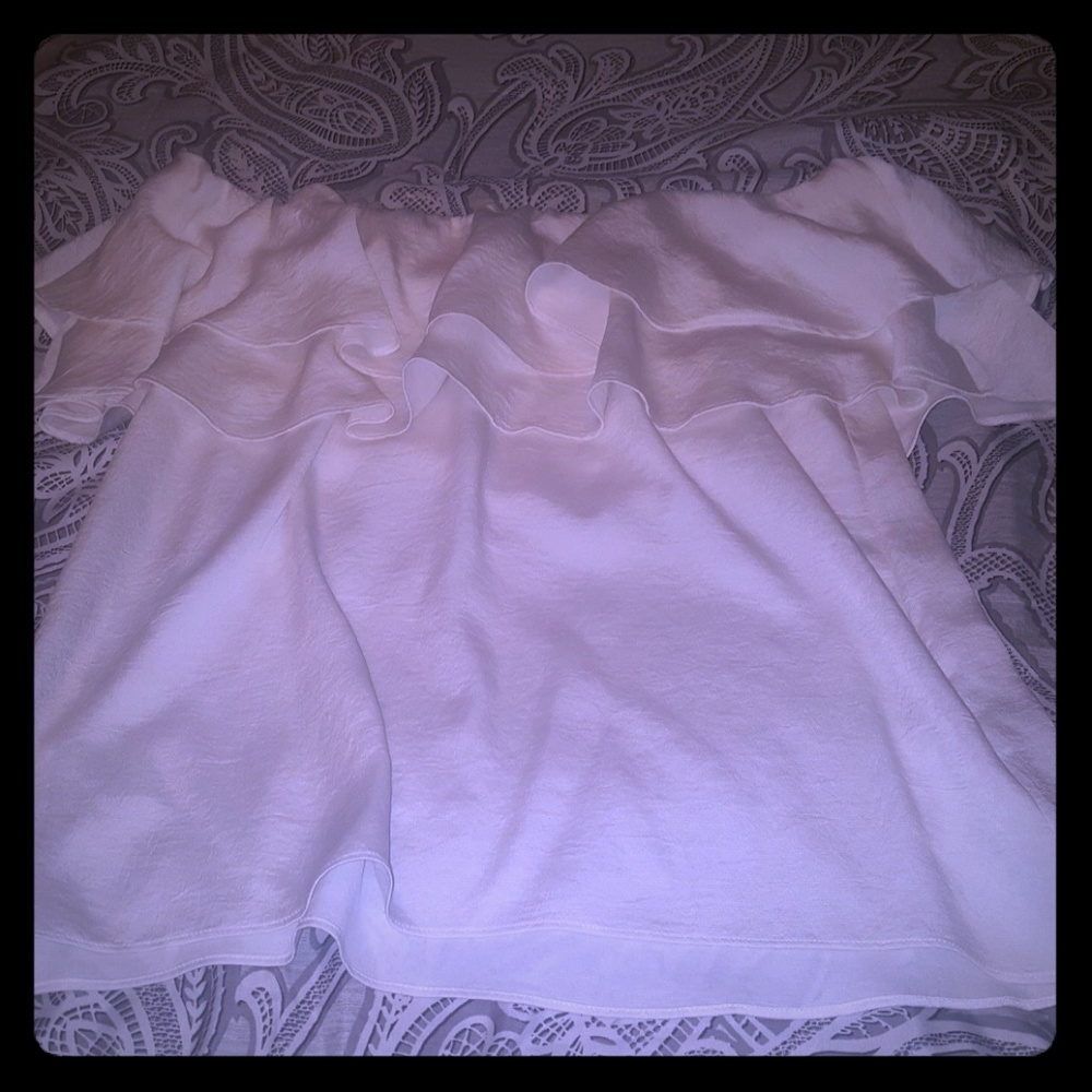 White off the shoulder blouse